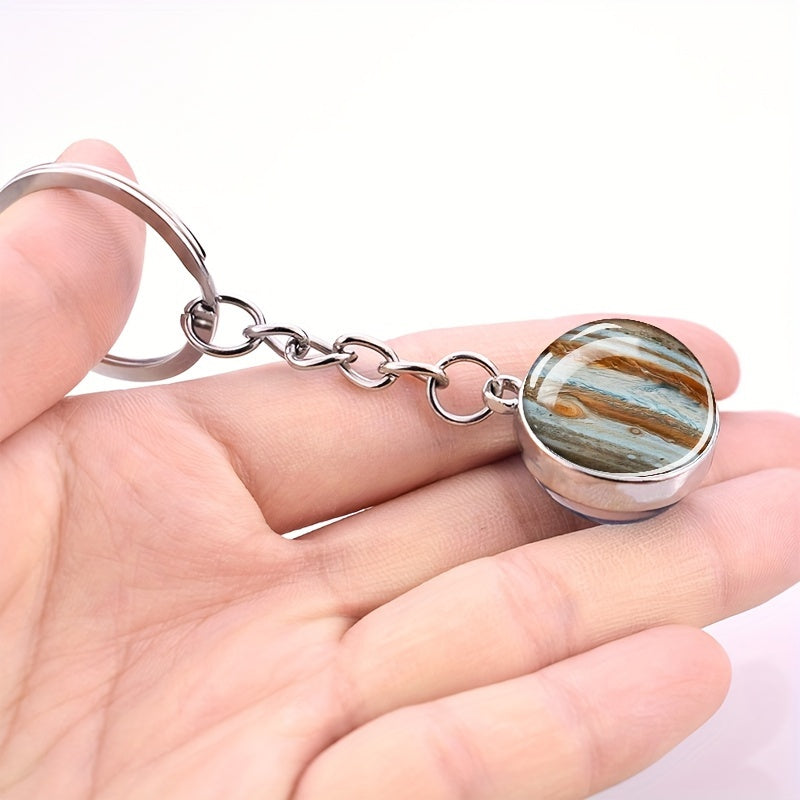 Solar System Eight Planets Keychain, Keychain Accessory, Astronomy Gift, Planet Keyring, Star Design, Durable Keyring, Celestial Keyring, Spacethemed Accessory, Collectors, Science Lovers