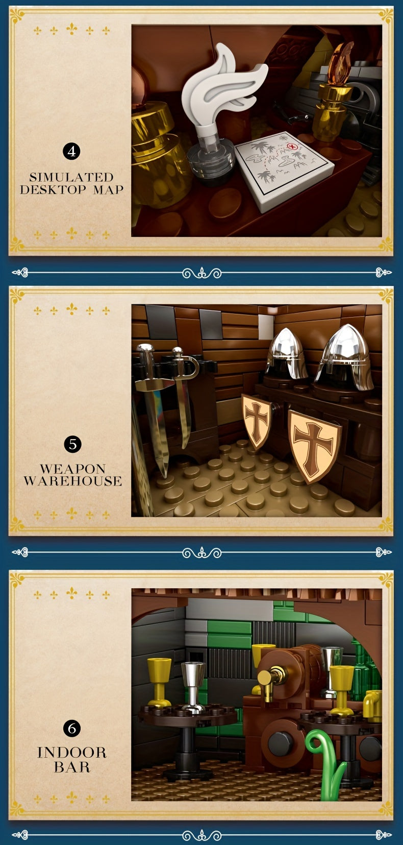 Retro Tavern Building Blocks - DIY Creative Educational Assembly Toys for Family Festival, Decorations, and Holiday Gifts - Perfect for Thanksgiving Day and Christmas Celebrations