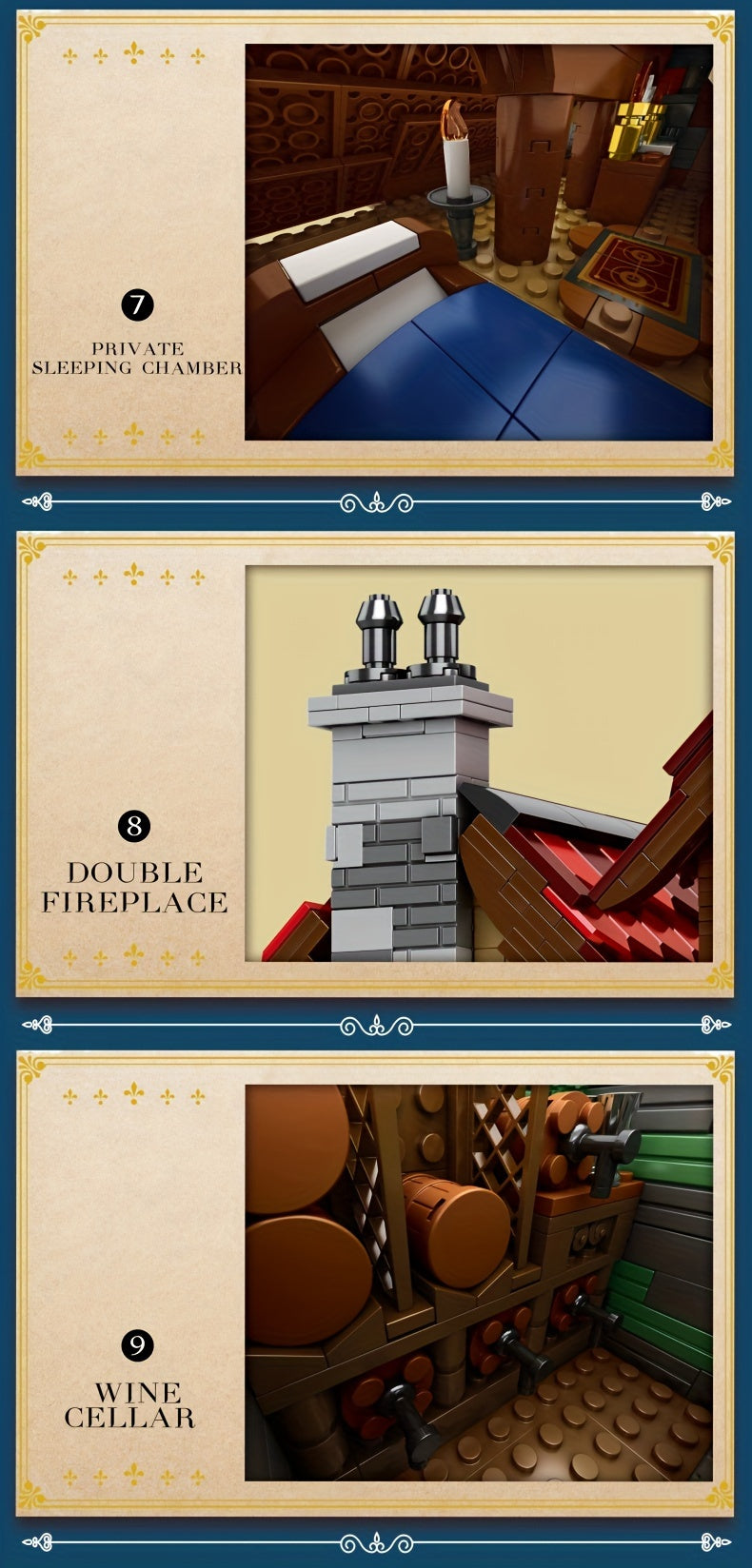 Retro Tavern Building Blocks - DIY Creative Educational Assembly Toys for Family Festival, Decorations, and Holiday Gifts - Perfect for Thanksgiving Day and Christmas Celebrations